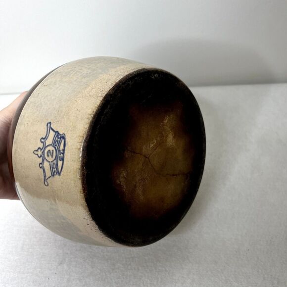 Antique 1920s Robbins Ransbottom Stoneware Bean Pot Crock - Picture 7 of 8
